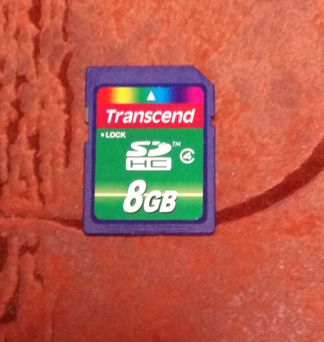 Фото Карта пам'яті Transcend 8 GB SDHC class 4 TS8GSDHC4 від користувача 808